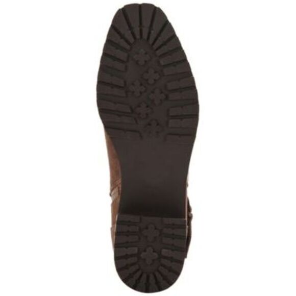 AQUA COLLEGE Womens Brown Sela Round Toe Block Heel Booties 7.5 M - Picture 4 of 4